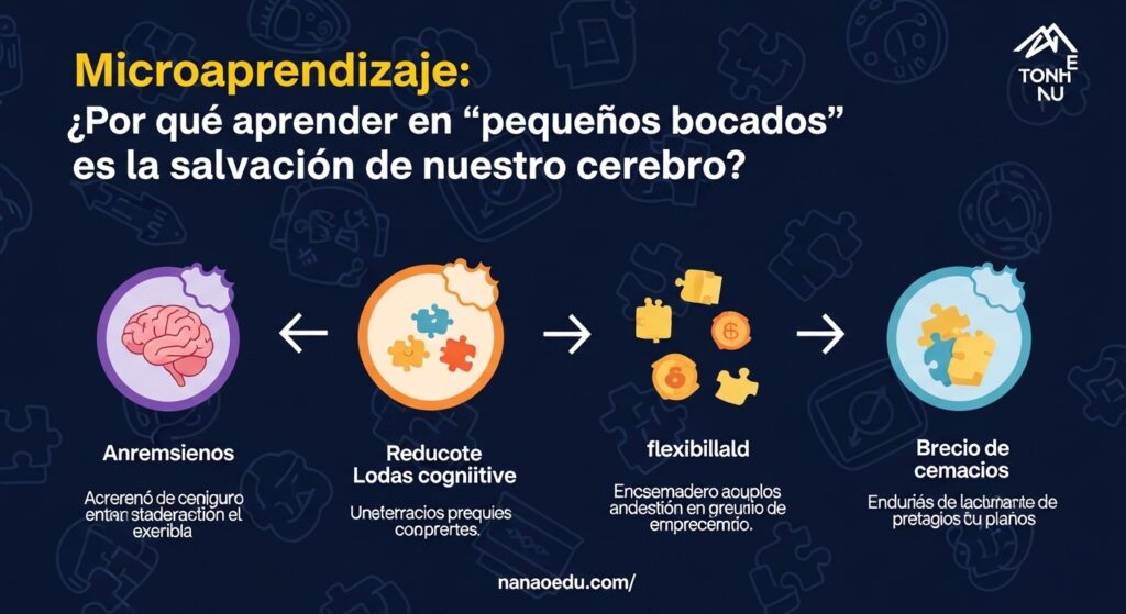 Microlearning: ¿Por qué aprender en "pequeños bocados" es la salvación de nuestro cerebro?
