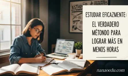 Estudiar de forma efectiva: el método real para rendir más en menos horas