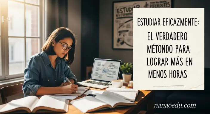 Estudiar de forma efectiva: el método real para rendir más en menos horas