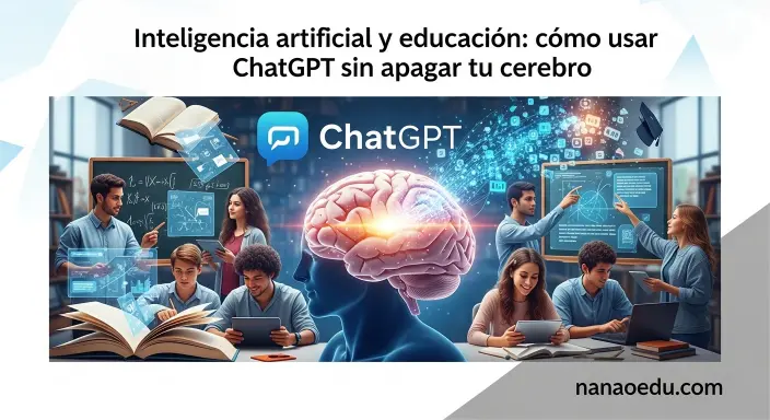 Inteligencia artificial y educación: cómo usar ChatGPT sin apagar tu cerebro